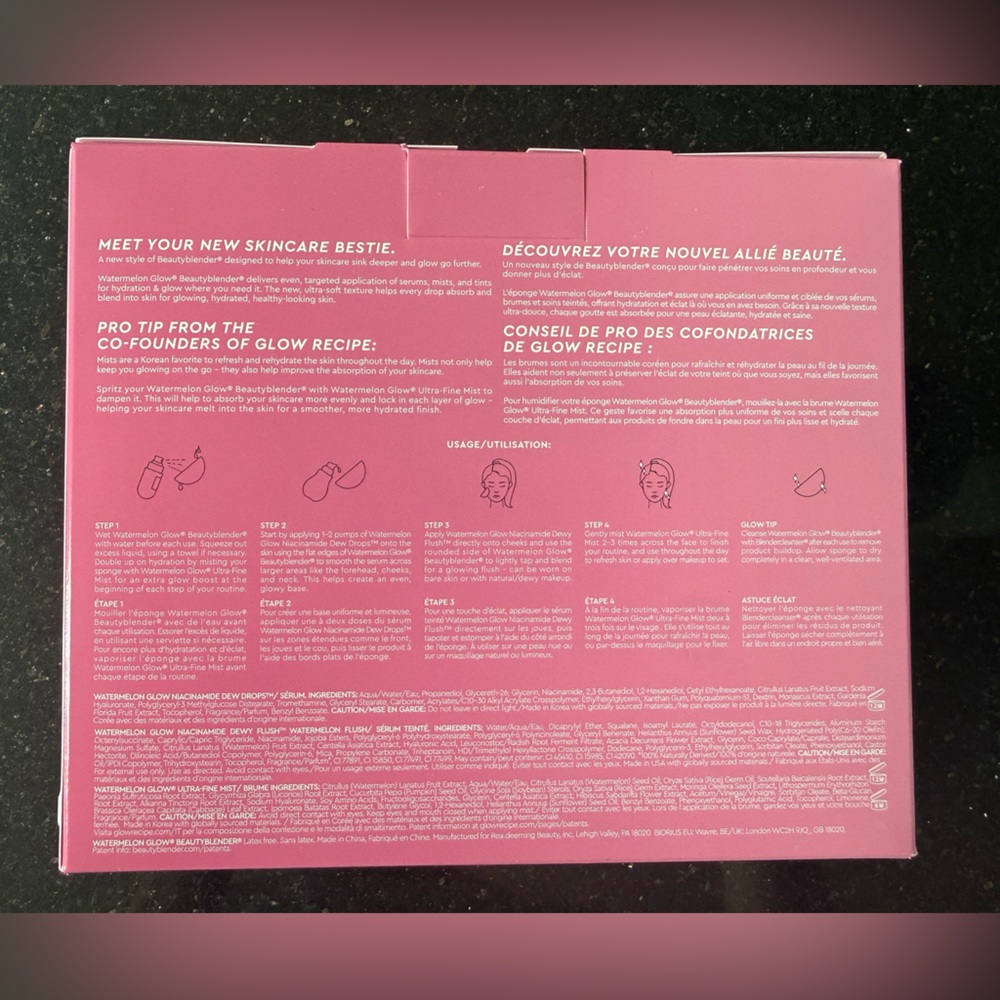 Never opened-Glow Recipe X Beautyblender Watermelon Glow Bestsellers - Picture 4 of 7